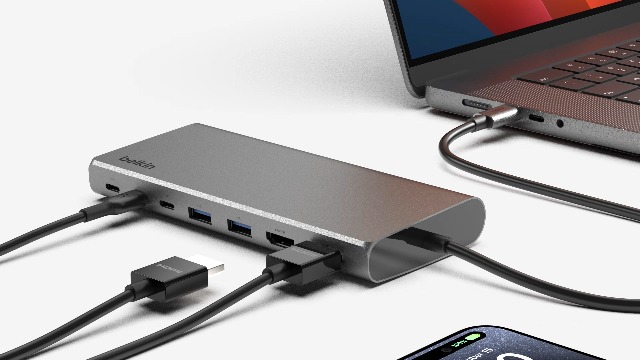 Belkin Universal USB-C 8-in-1 Dual Display Core Hub with 4K Dual