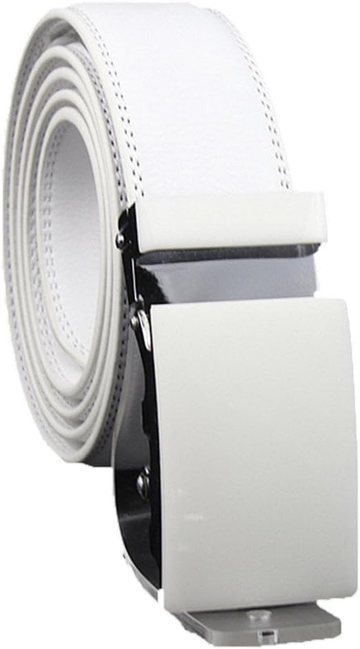 Xhtang Men's Solid Buckle with Automatic Ratchet Leather Belt 35mm Wide 1 3/8" (28, Waist:30-36)