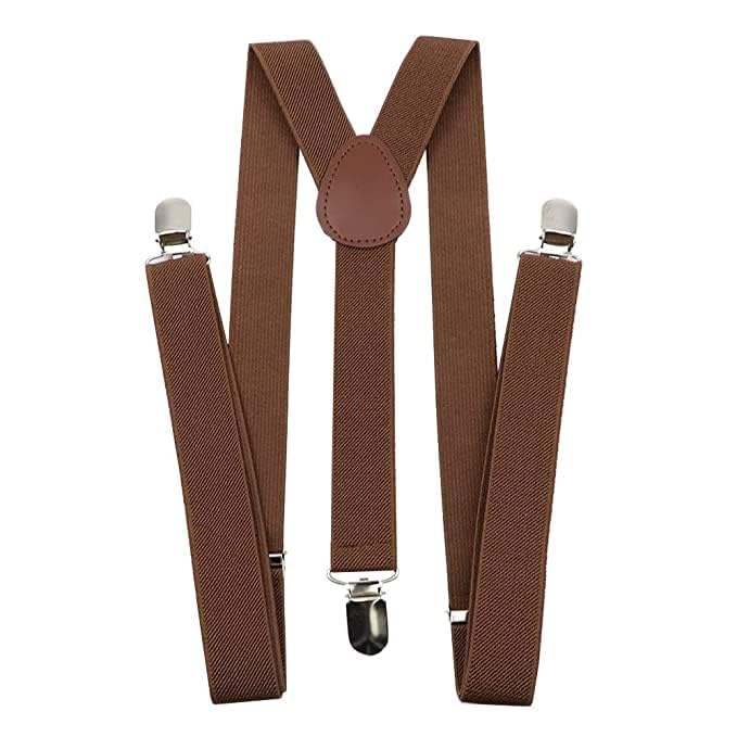 Image of Suspender and Bow Tie Set with Flat cap for Men
