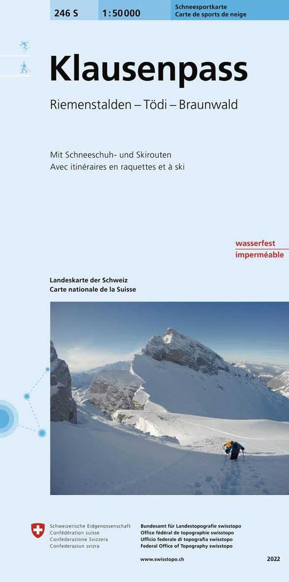 Carte de randonnée : Klausenpass ski