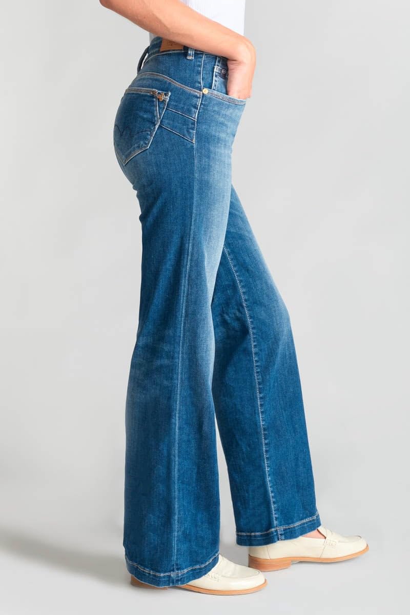 Le Temps des Cerises Jeans Pulp Flare Barcy Bleu Moyen Push up