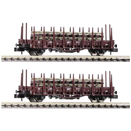 Preisvergleich Produktbild Fleischmann 825805 N 2er Set Steckrungenwagen der DR