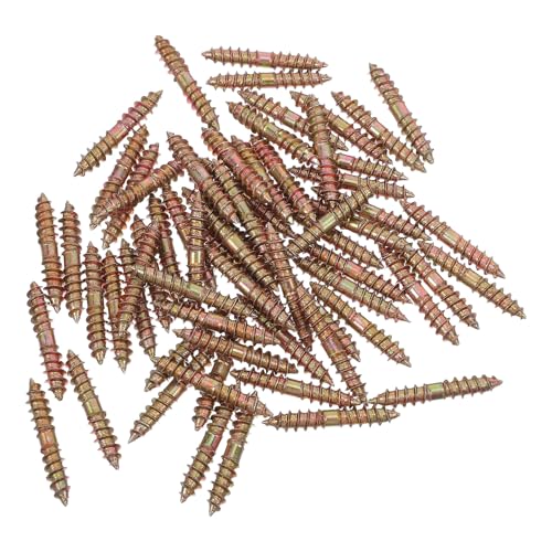 GALPADA Tornillos Autorroscantes de Doble Rosca M5x30 para Madera y Metal, 100 Unidades, Acero Revestimiento de Zinc, Tornillo de Espiga para Muebles, Fijación Resistente para Herrajes