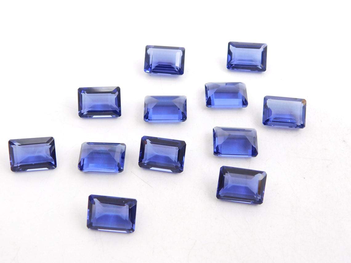 Lot de 200 pièces Naturel Tanzanite 6X4mm Forme octogone À Facettes Coupe En Vrac Pour La Fabrication De Bijoux | Qualité AAA calibrée taille 1MM à 10 mm Forme octogone pierres semi-précieuses
