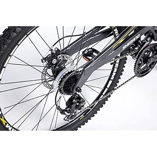 Moma Bikes Bicicleta Montaña Equinox5.0 26", Aluminio, Shimano 24v, Doble Freno Disco, Doble Suspensión