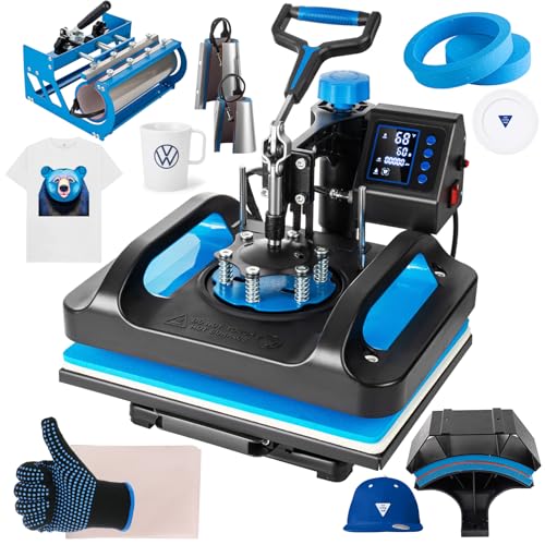 Topdeep Pro Heat Press 15x12 Inch, 8 in 1 Heat Press Machine with 30...