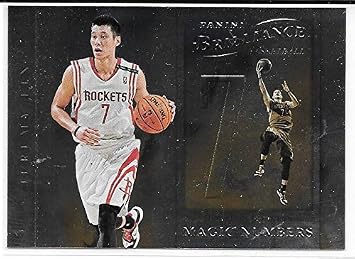 Jeremy Lin 2012-13 NBA Panini Brilliance Magic Numbers Houston Rockets Insert Card #13