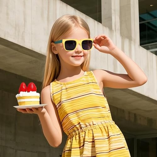 Pro Acme Foldable Kids Sunglasses Girls Boys Polarized Toddler Outdoor UV Protection Flexible Shades Age 3-122