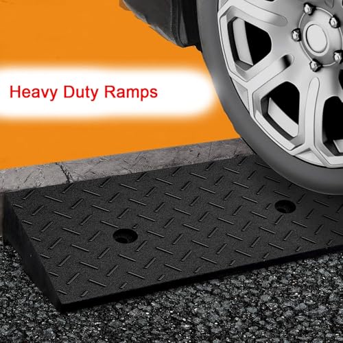 Rampa portátil para silla de ruedas, 2" a 3" de altura, goma antideslizante miniatura 3