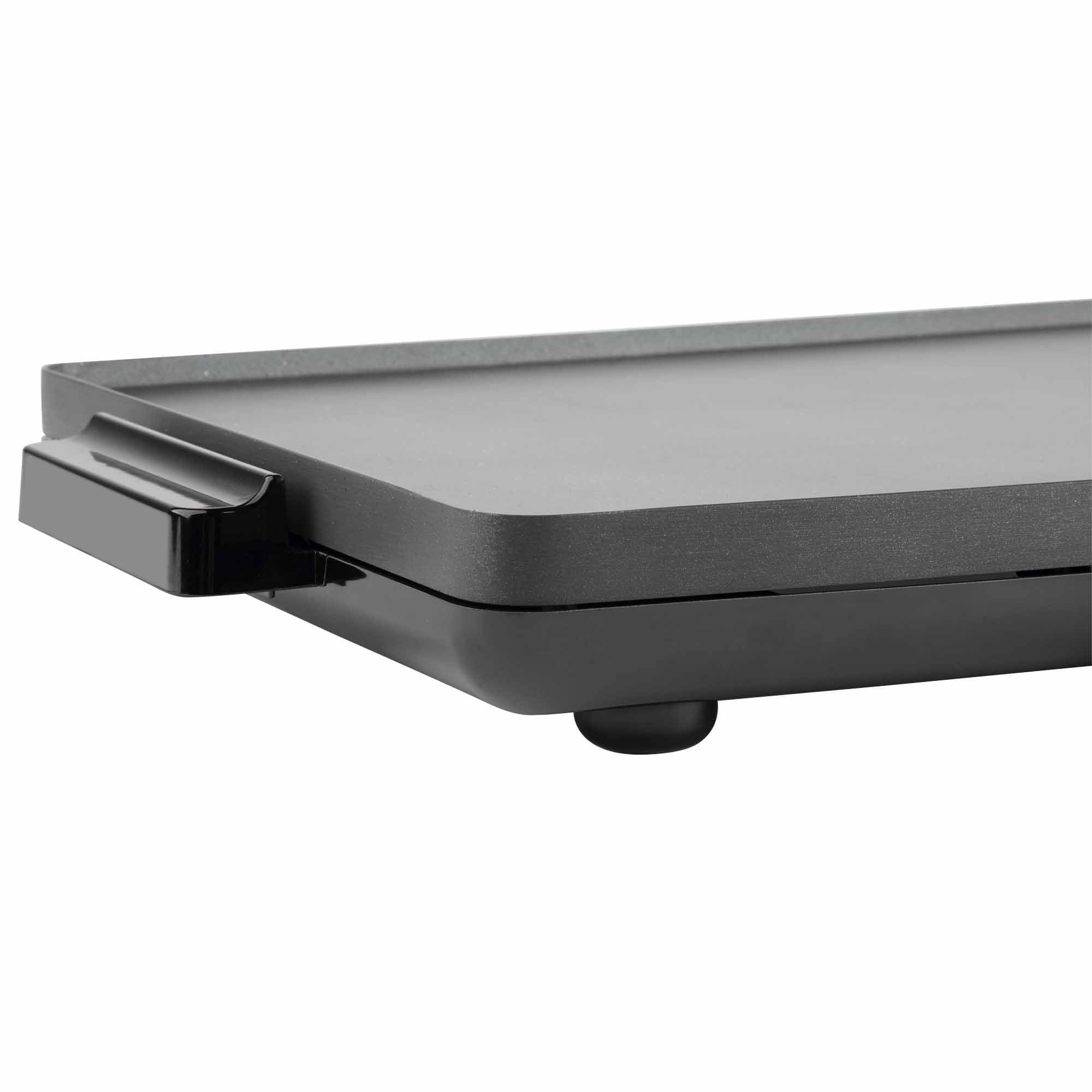 JATA JEGR1603 - Plancha de Asar Eléctrica XXL 2400W, Grill Eléctrico Antiadherente Sin PFOA, Superficie 60x35 cm, Resistencia en M, Cocina Saludable, Fácil Limpieza