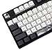 MOLGRIA Ink Lotus Custom Keycaps, 140 Set PBT OEM Profile Dye Sublimation ANSI/ISO Layout with Keycap Puller for Gaming Keyboard