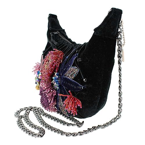 Mary Frances Spark Embellished Mini Crossbody Handbag, Black4