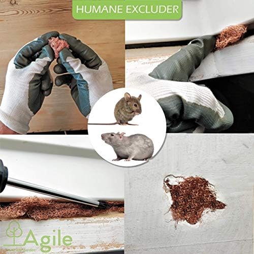 Agile Copper Mesh Snail and Slug Repellent -3m/10ft- Rodent Mesh and Mice Deterrent for Rat Proofing - Pure Copper Mouse Mesh Rodent Control - Rat Mesh and Rodent Seal for Pest Exclusion - Wire Mesh