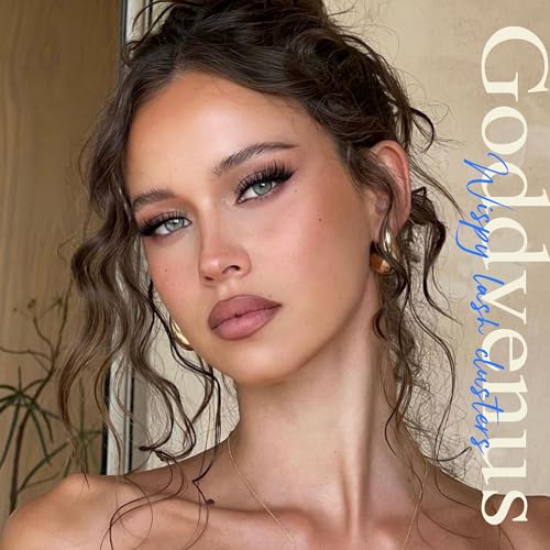 Image of Wispy Lash Clusters Natural Lashes Clusters Wispy Eyelash Clusters CD Curl Cluster Eyelash Extensions DIY Individual Lashes Invisible Band Lash Extension Fluffy Eyelashes Clusters