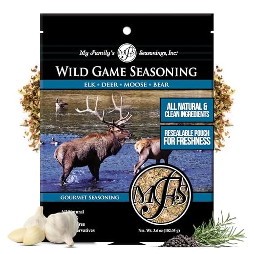 My Family’s Wild Game Seasoning – All-Natural Venison & Elk Meat Seasoning – No MSG, No Preservatives – All-Purpose Spices and Seasonings for Wild Game Meat – 3.6 oz Resealable Pack