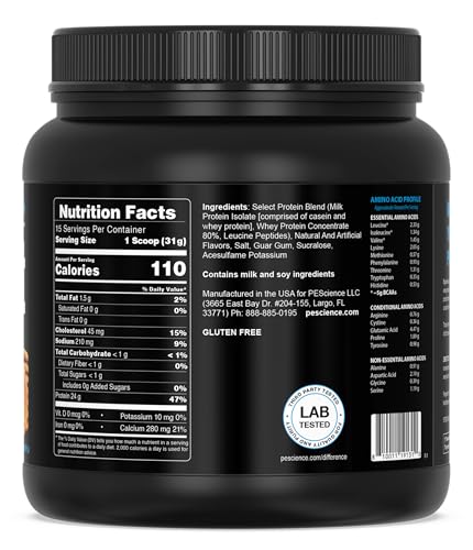 Image of PEScience Select Protein Powder, Snickerdoodle, 15 Servings | Whey and Casein Blend, Lean Protein Powder, Low Calorie, Low Carb, Keto Friendly, Gluten Free