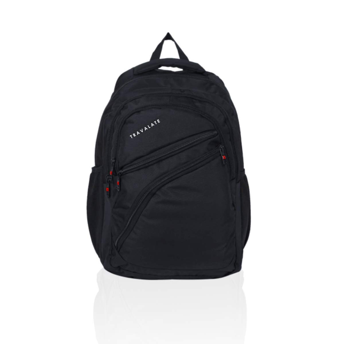 Travalate Water Resistant Causal Backpack/Laptop Bag with Rain Cover, Polyester Trendy Students Style, Light Weight Office Bag for Men & Women - Black (B075VQ1QHH) Amazon Price History, Amazon Price Tracker