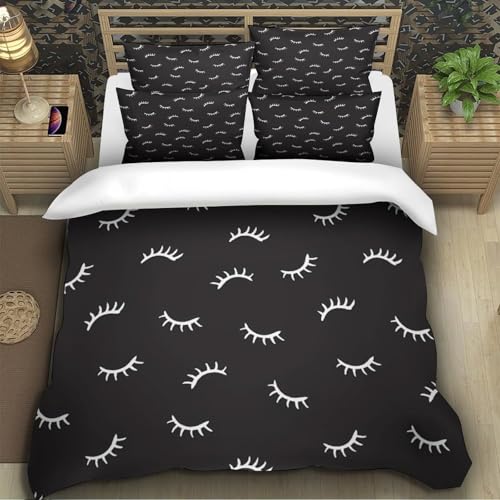 Parure de lit animaux endormis housse de couette microfibre 200x200cm - 5