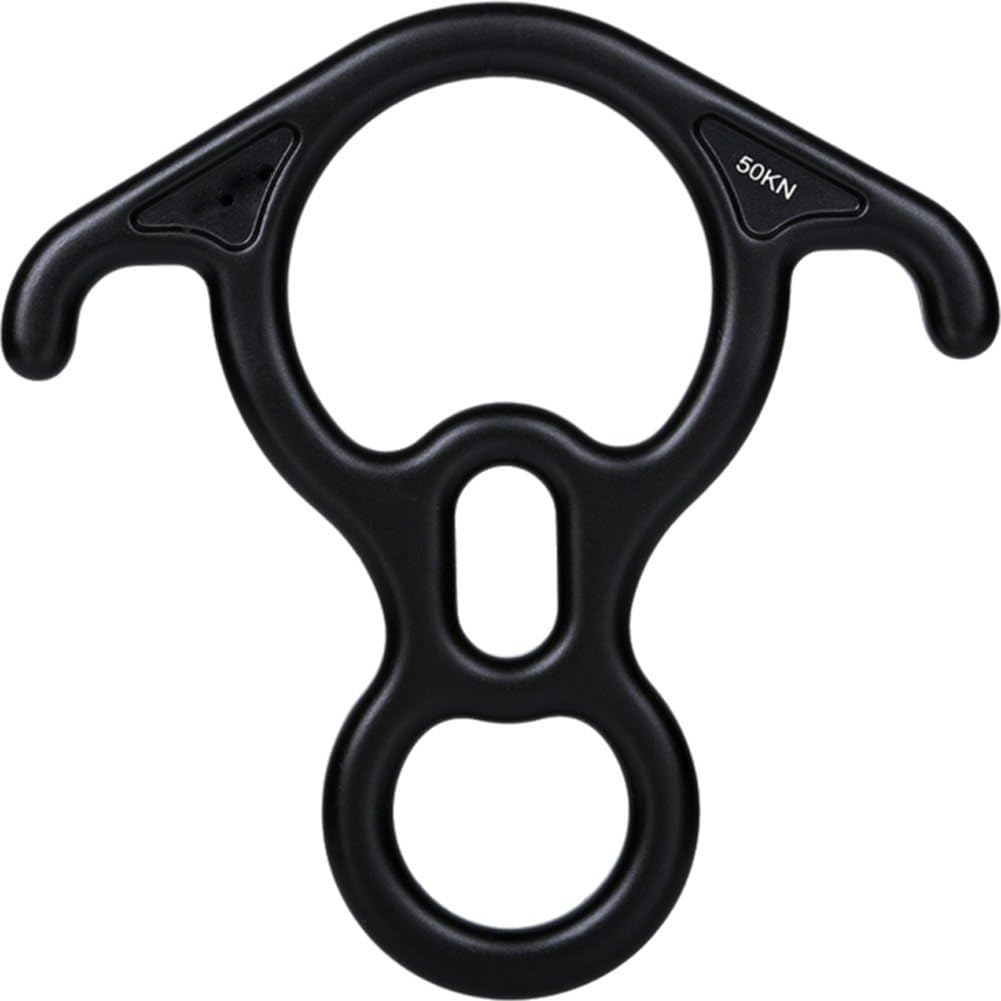 Descendeur ox horn 50kn à oreilles pour un contrôle total en rappel