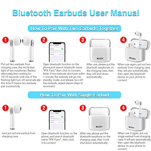 Cuffie Bluetooth in Ear con microfono, senza fili