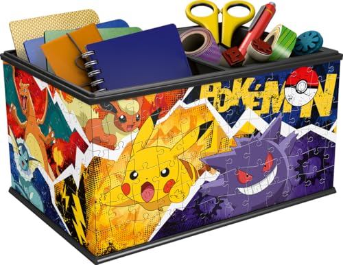 Puzzle 3D 216 pièces : Boite de rangement Pokémon Ravensburger France - vue 4