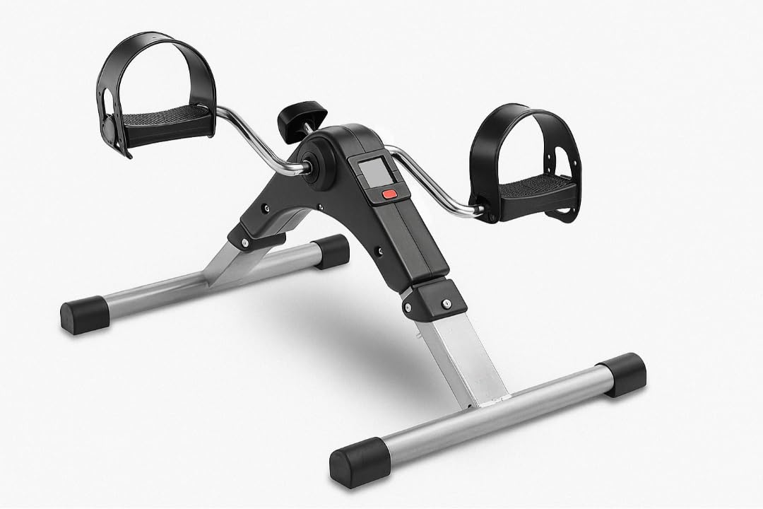 Smile™ Mini Cycle Pedal Exerciser with Fixing Strap, Adjustable Resistance and Digital Display - Suitable for Light Exercise of Legs, Arms, and Physiotherapy at Home-picture-30