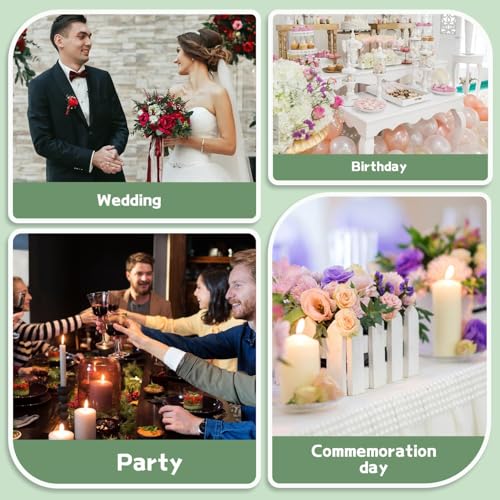 SupKing 8 Pcs Floral Foam Blocks 3.15" Round Green Wet Dry Flower Foam Florist Plant Foam for Fresh Artificial Flower Arrangements image 6