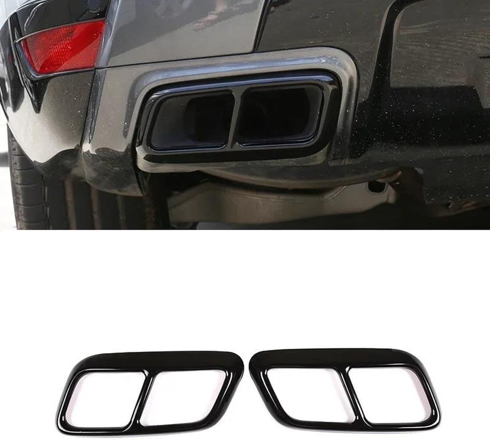 Spare Parts Steel Car Exhaust Pipe Tail Throat Cover Exhaust Trim Accessories For Land Rover Range Sport L494 2018-2019(Style A)