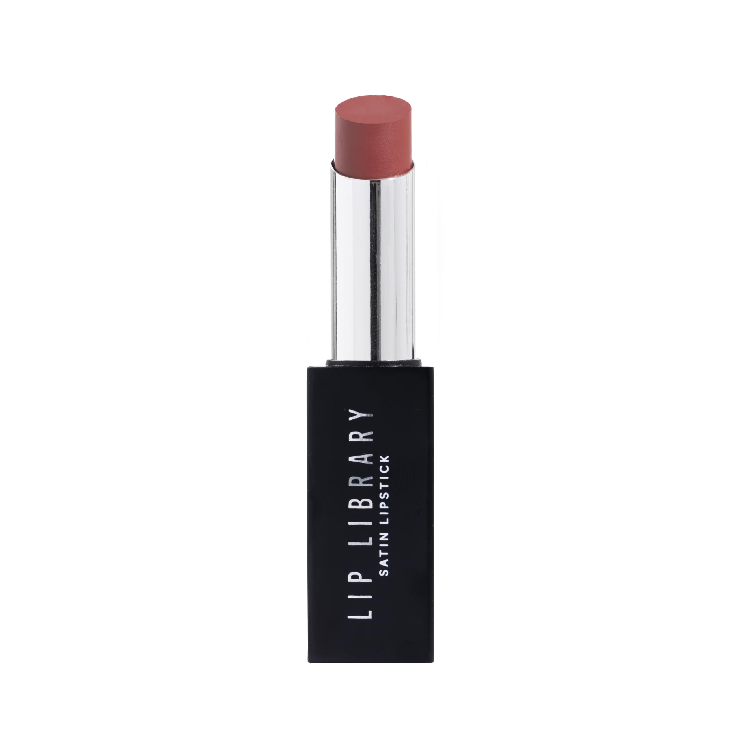 BPerfect Lip Library Lipstick - Long Lasting Satin Lipstick Infused with Jojoba Oil, Shade Revenge (Warm Berry Red)