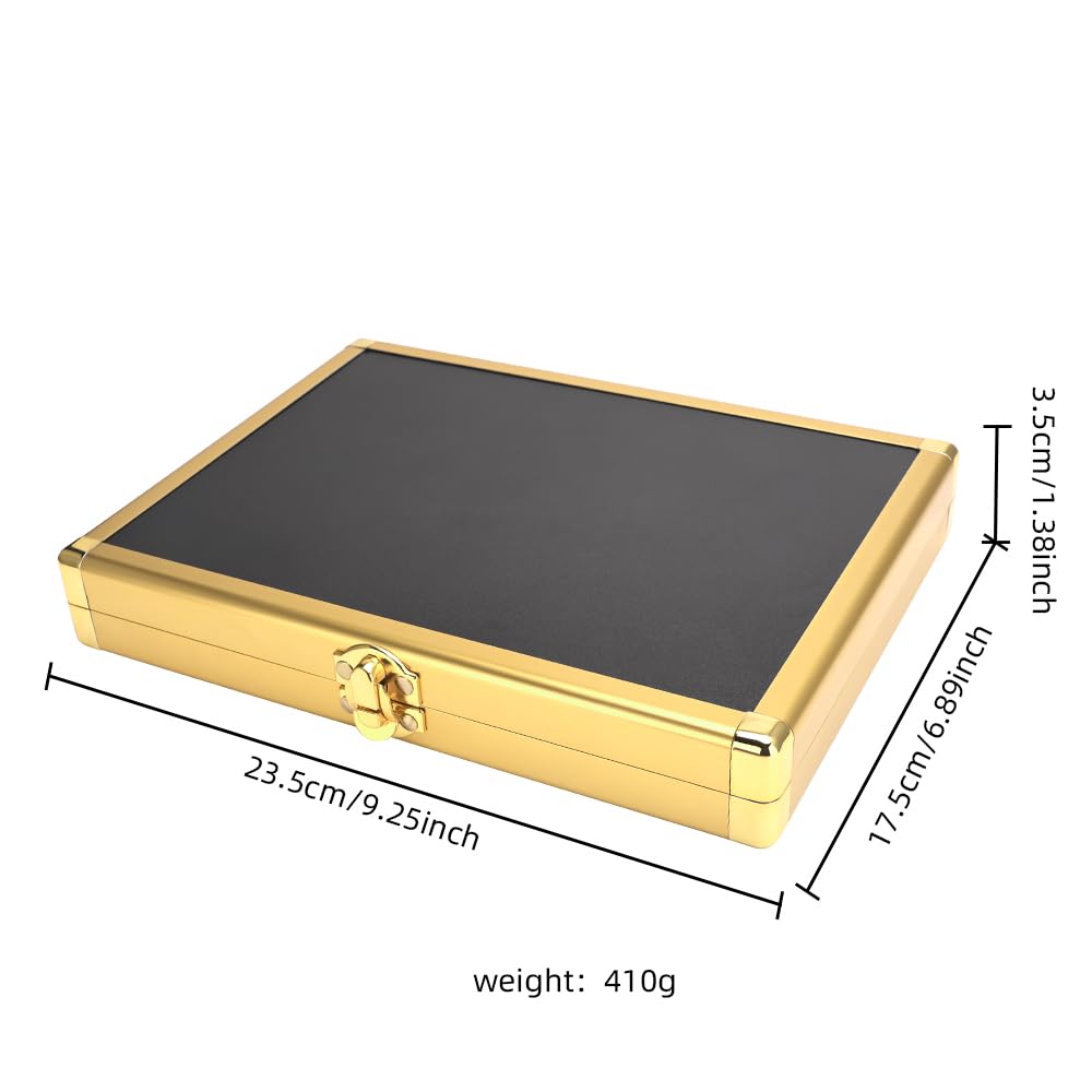 Aluminum Salon Scissors Storage Box, Hair Styling Tools Suitcase Organizer