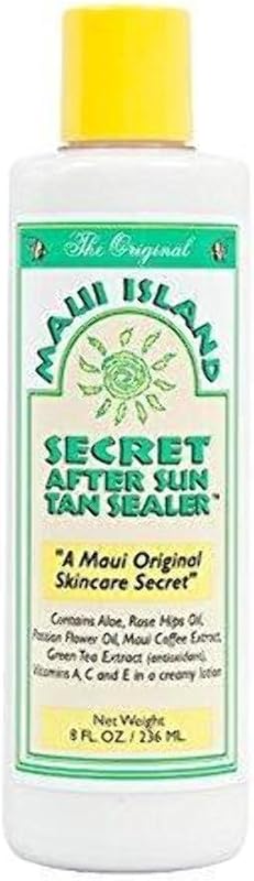 Maui Island Secret After Sun Tan Sealer, loción corporal hidratante, extensor de bronceado, 8 oz.