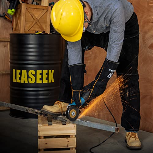 Leather Welding Pants Split Leg