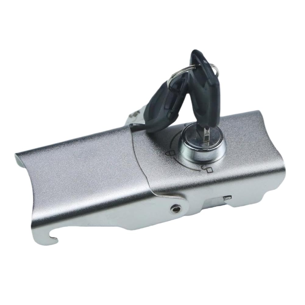 Cerradura antirrobo para Maletero de Motocicleta, con 2 cerraduras de Hebilla Desmontables de Acero Inoxidable para Maleta Lateral, alforja