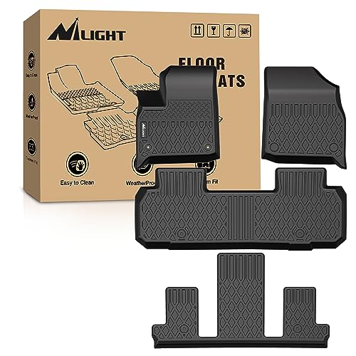 Image of Nilight TPE Floor Mats for Chevy Traverse Bucket Seats