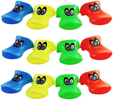 Etmact Plastic Colored Duckbill Whistle, Cheer The Props, 12 Pack Whistle Plastic Toy Lip Whistles Plastic Whistle Toy Whistle Mouth Whistle Pack of 12 Toys Whistle Pack Plastic Whistle Toy