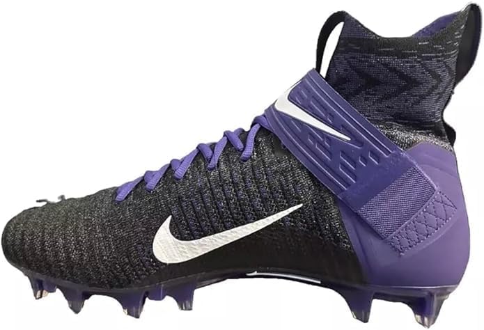 Nike Alpha Menace Elite 2 Flyknit Men's Football Cleats 'Black White Purple' (BV2077-011) - Size 13 US Men's4