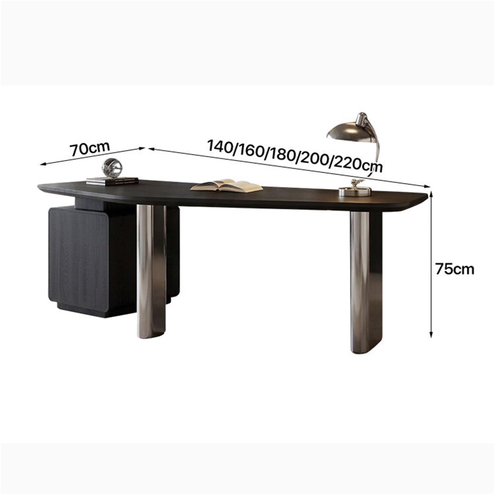 Tavolo da lavoro for scrivania ufficio con cassetti portaoggetti Scrittoio