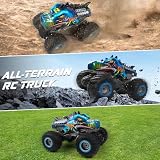 Rhybor monster truck dinosaure rouge, 2 batteries 1200 mAh photo 6