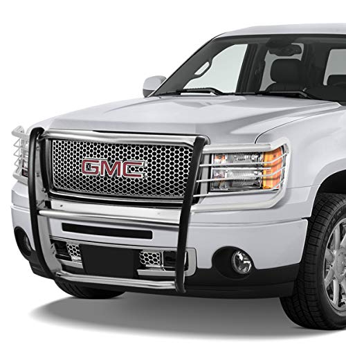 Image of DNA MOTORING GRILL-G-079-SS Stainless Steel Front Bumper Brush Grille Guard Compatible with 07-13 Sierra 1500