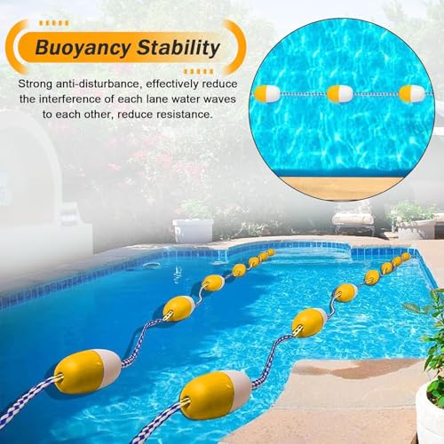 Corde de séparation pour piscine durable résistante aux rayons UV - 5