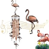 Flamingo Wind Chime, Flamingo Gifts for Women,Flamingo Christmas Decorations,Flamingo Decor for Outd
