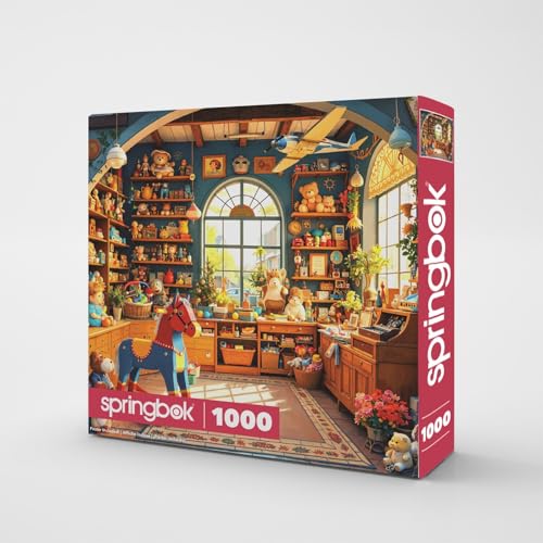 Rompecabezas Springbok de 1000 piezas para adultos, tienda de juguetes, incluye póster, piezas únicas, fabricado en EE.UU. miniatura 2