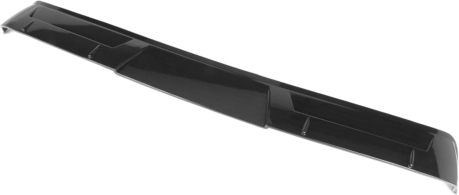 FREEMOTOR802 Compatible with 2018-2025 Toyota Camry Roof Spoiler, V2 Style Carbon Fiber Look ABS Plastic Rear Window Roof Spoiler Wing