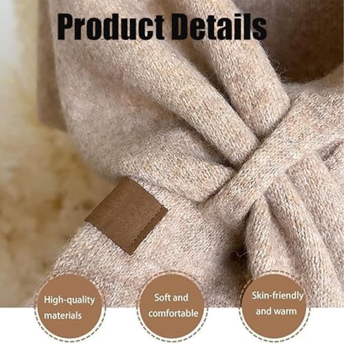 2025 New Pashmina Wraps for Women, Elegant Knitted Shawls and Wraps, Cardigan Cape Wool, Cashmere Shoulder Top Scarf4