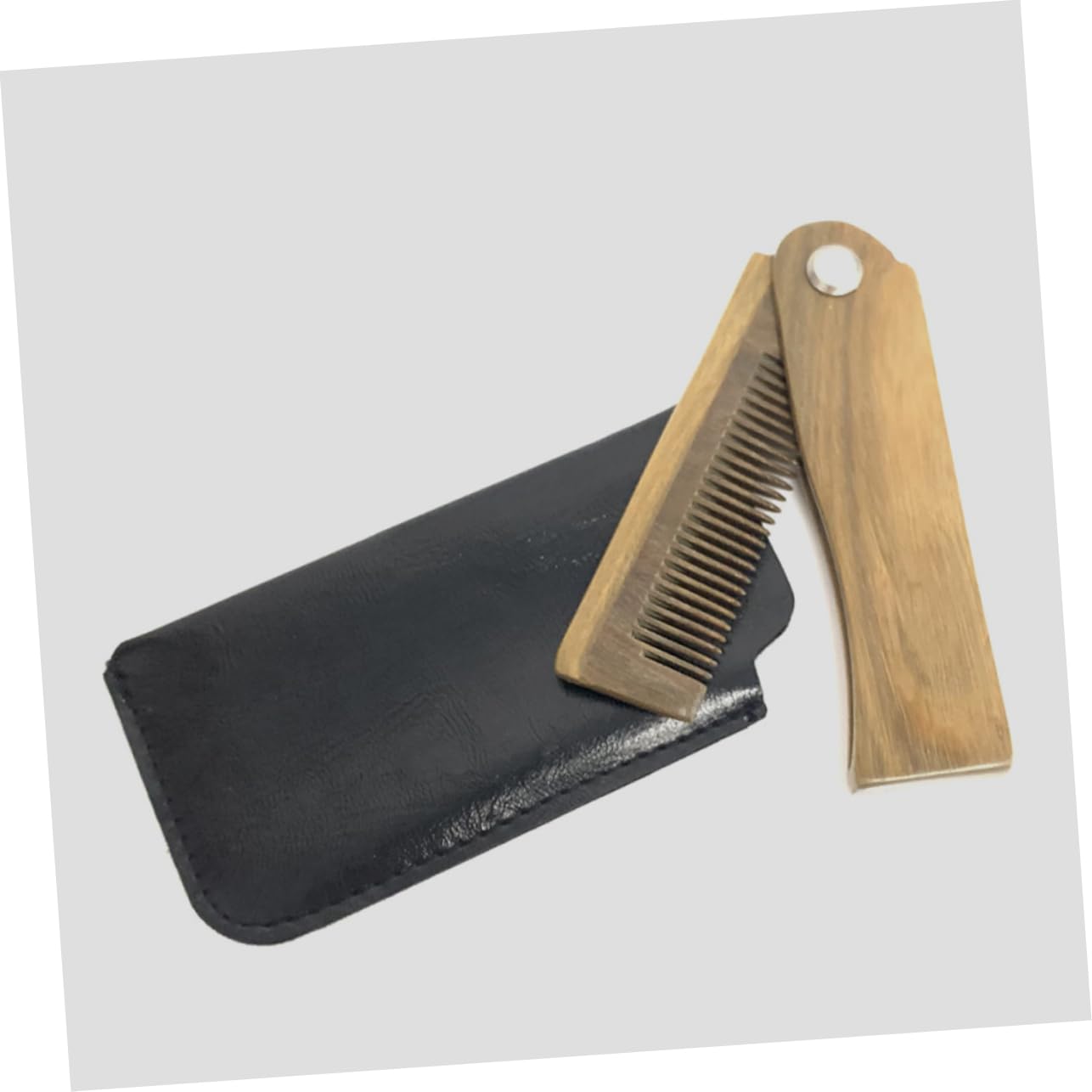 FRCOLOR 5 Set pettine per barba pettine in legno per uomo tascabile domestico pettini fornitura barba da in legno scaricare la di buono