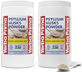 Yerba Prima Psyllium Husks Powder - 24 oz (Pack of 2) - Unflavored - Fine Ground - Natural Fiber Supplement with Soluble & Insoluble Fiber