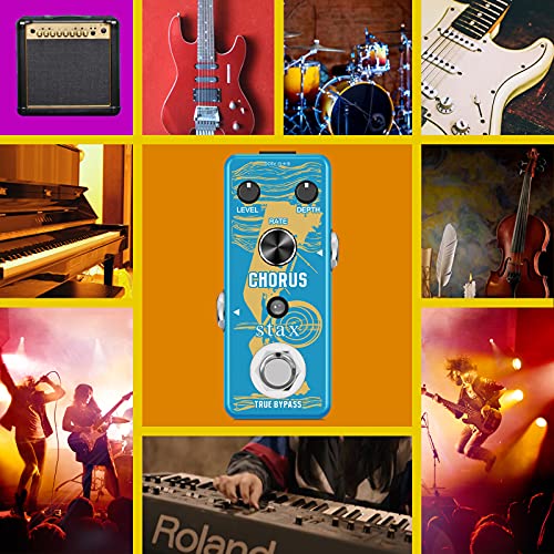 Image of Stax Guitar Chorus Pedal Analog Chorus Pedals For Electric Guitar With High Warm And Clear Chorus Sound With Mini Size True Bypass