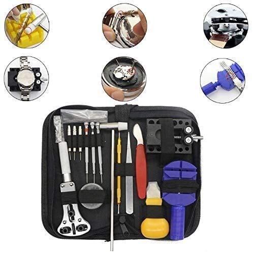 Kit di strumenti per la sostituzione della batteria dell'orologio Kit di riparazione dell'orologio 147PCS Kit di sostituzione della batteria kit orologio strumento per orologio, set di utensili manu