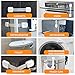 Baby Safety Cabinet Locks (6 Pack + 4 Guards) 3M Adhesive Child Proofing Latches, to Baby Proof Cupboard, Drawers, Fridge, Toilet Seat, Dishwasher, Adjustable Kids Proofing Straps