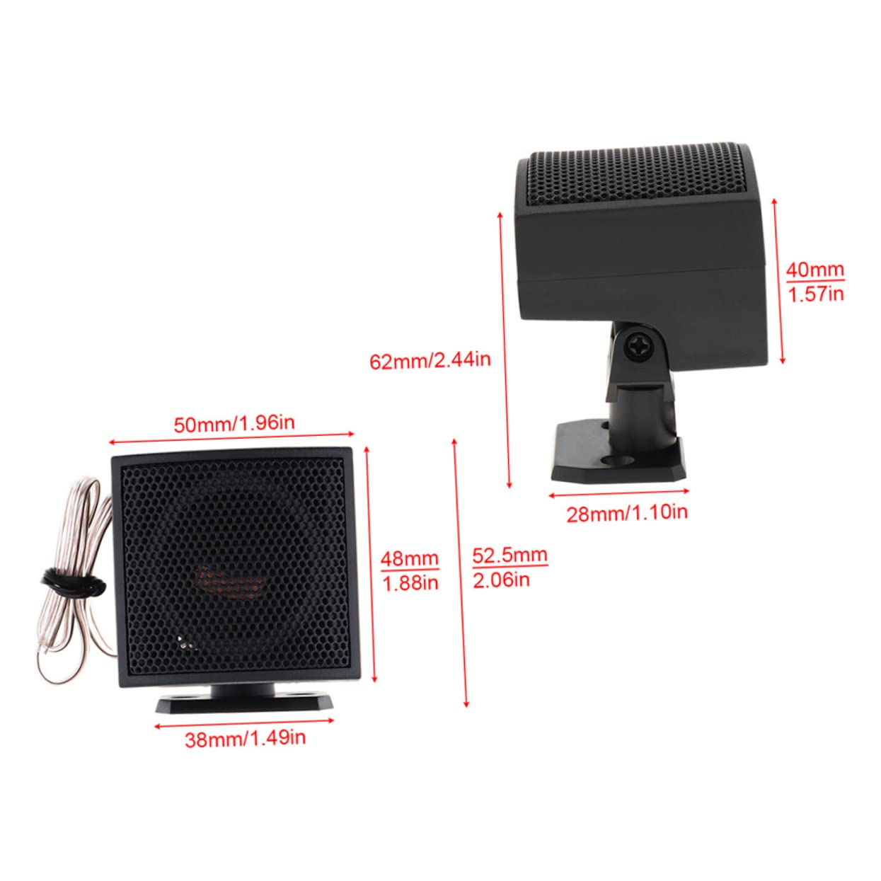 HOLIDYOYO 500w Car Audio Voice Box Small Car Speakers Car Stereo Speakers Car Loudspeaker